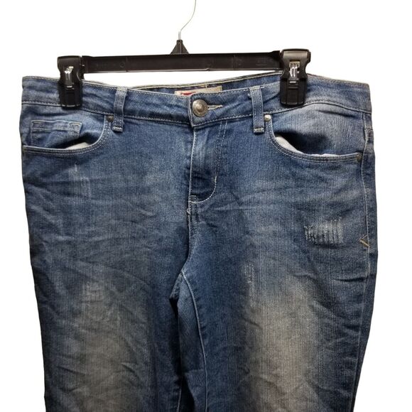 LEI Womens Size 11 Blue Solid Bootcut Jeans - Picture 4 of 10